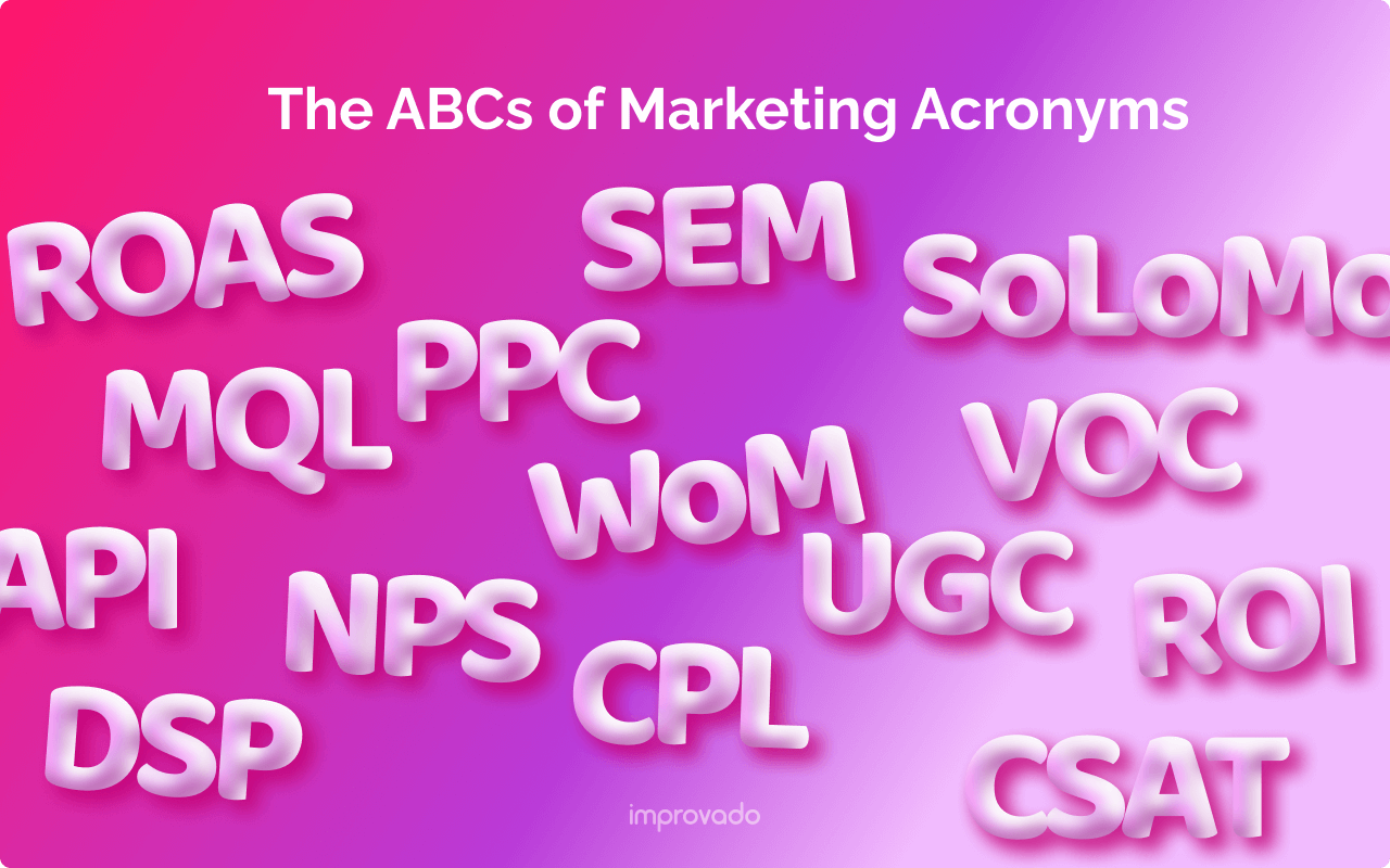 The ABCs of Marketing Acronyms